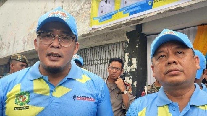 Wakil Wali Kota Medan Aulia Rachman dan Benny Sinomba Siregar.
