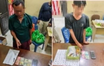 Dua pria lansia diduga penulis togel ditangkap Polres Toba.