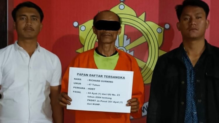 RG tersangka kasus KDRT diamankan di Polres Dairi.