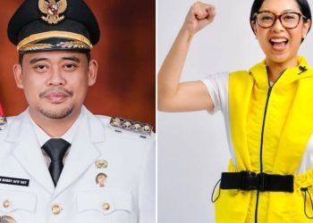 Bobby Nasution dan Sekar Tandjung.