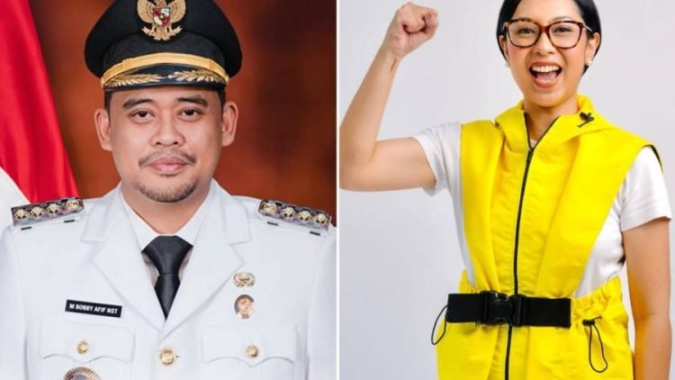 Bobby Nasution dan Sekar Tandjung.