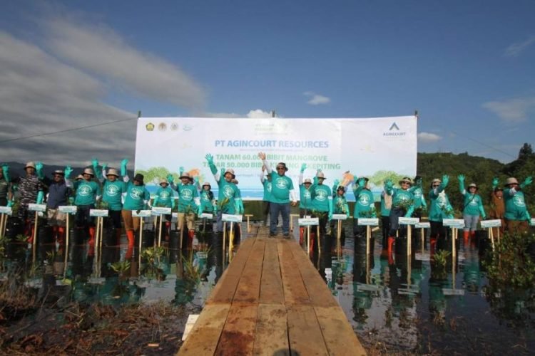 PT AR melakukan penanaman 60.000 bibit mangrove di lahan seluas 19 hektar di Pandan, Tapanuli Tengah, untuk menjaga lingkungan hidup dan keberlanjutan ekosistem pesisir. (IST)