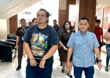 Sri Falmen Siregar  yang masuk dalam daftar pencarian orang (DPO) usai ditangkap di Capital Building Medan.
