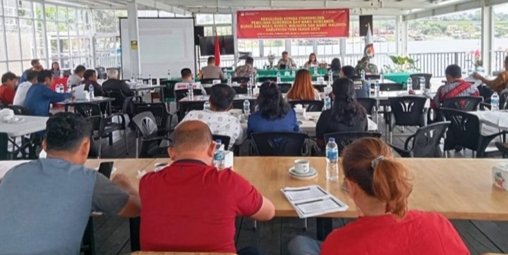Sosialisasi KPU Kabupaten Toba Terkait Pilgub dan Pilkada Tahun 2024. (IST)