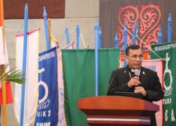 Eporus HKBP  Pada Rapat Bibelvrouw di Bali Room Hotel Labersa Balige. (IST)