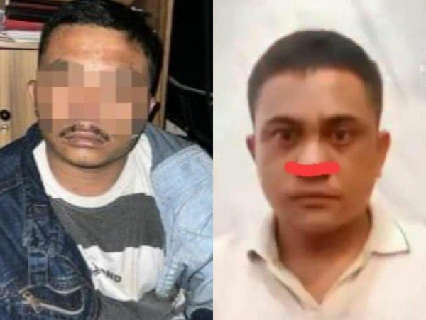 Tampang kedua pelaku pembakaran rumah Sempurna Pasaribu.