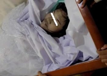 Jenazah ENSH saat tiba di Sumut.