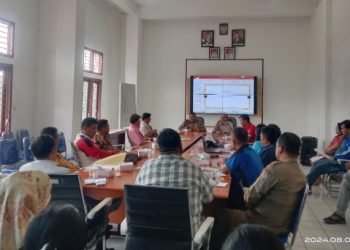 Acara technikel meeting Kejuaraan Tarkam Kabupaten Toba Tahun 2024. (IST)