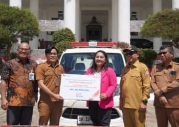 Bank BNI Sumbang Ambulan Untuk RSUD Porsea. (IST)