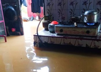 Banjir yang melanda empat kecamatan di Tapteng. 