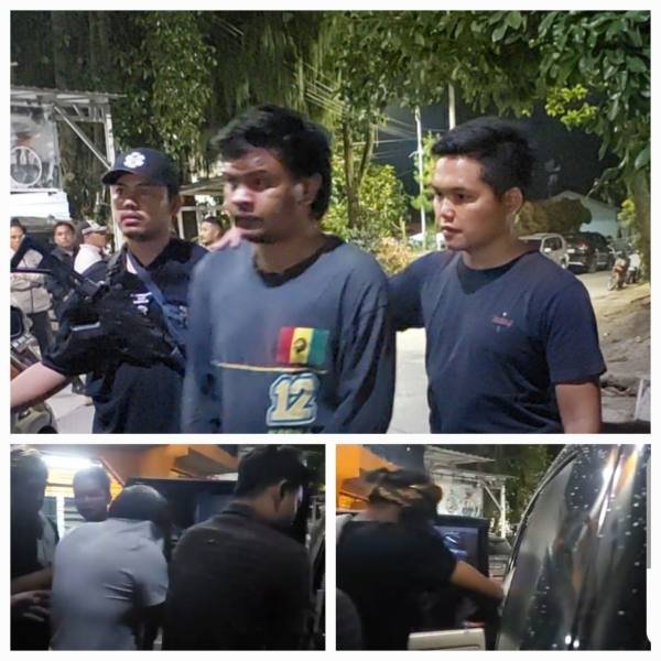 Pelaku penyalahgunaan narkoba diamankan Polres Toba dari eks Bioskop Antara Balige.