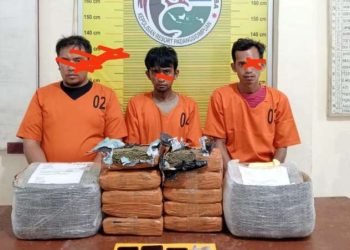 Sat Resnarkoba Polres Padangsidimpuan berhasil menggagalkan 10 Kg ganja tujuan Bekasi.