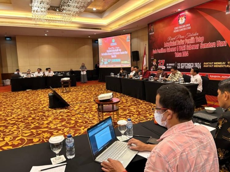 Rapat pleno penetapan DPT Sumut.