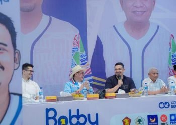 Bobby dan Surya mengumumkan Tim Pemenangan di Pilgub Sumut 2024.