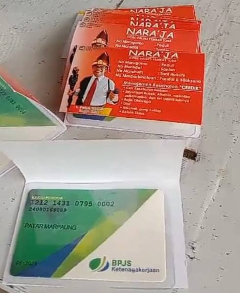 Pembagian Kartu BPJS Ketenagakerjaan. (IST)