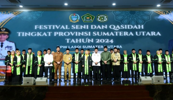 Sekretaris Daerah Provinsi Sumatera Utara (Sumut) Arief S Trinugroho membuka sekaligus melantik Juri Festival Seni dan Qasidah Tingkat Provinsi Sumut Tahun 2024 di Aula Raja Inal Siregar, Kantor Gubernur Sumut, Jalan Diponegoro No 30, Medan, Senin (07/10). (Diskominfo Sumut)