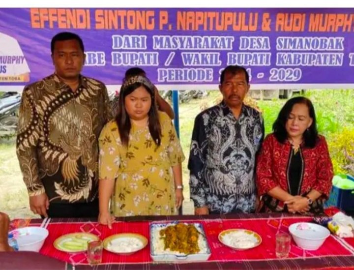 Paslon Bupati Toba Effendi Napitupulu-Audi Murphy Sitorus. (IST)