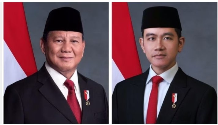 Foto Resmi Presiden Prabowo dan Wapres Gibran Rakabuming Raka. (Dc)