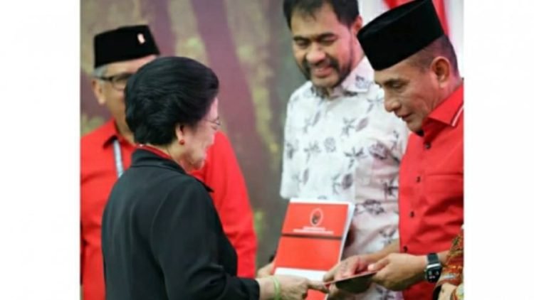 Edy Rahmayadi menceritakan momen dirinya makan bersama Megawati saat dipinang oleh PDIP untuk maju di Pilgub Sumut 2024.