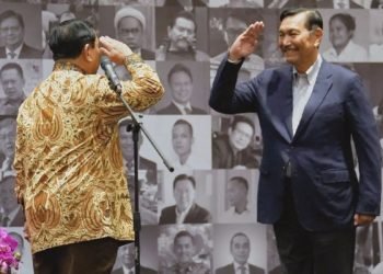 Presiden Prabowo Subianto dan Luhut Binsar Pandjaitan.
