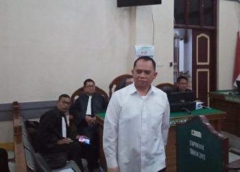 Bupati Labuhanbatu nonaktif, Erik Adtrada Ritonga.