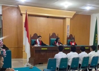 Sidang pembunuhan istri di Humbahas saat digelar di PN Tarutung.