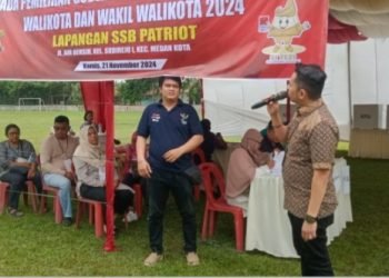 Simulasi Pemungutan dan Penghitungan Suara di TPS di Kecamatan Medan Polonia, Kamis (21/11/2024). (IST)