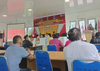 Sosialisasi Tahapan Pilkada Toba. (Ist)