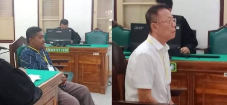 Imran dan Alexander Halim alias Akuang mejalani persidangan secara terpisah di ruang sidang Cakra IX, Pengadilan Tipikor pada Pengadilan Negeri Medan, Senin (23/12/2024). 