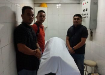 Jasad korban sebelum diserahkan ke keluarga.