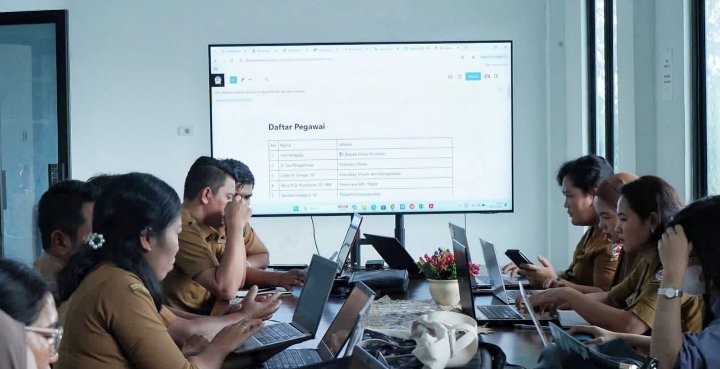 Training Of Trainer untuk update konten Website Perangkat Daerah dan Kecamatan. (IST)