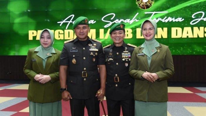 Letjen TNI Mochammad Hasan dan Pangdam I/Bukit Barisan Mayjen TNI Rio Firdianto. 