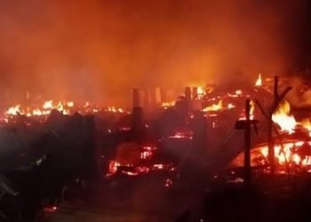 Kebakaran hebat di Madina.