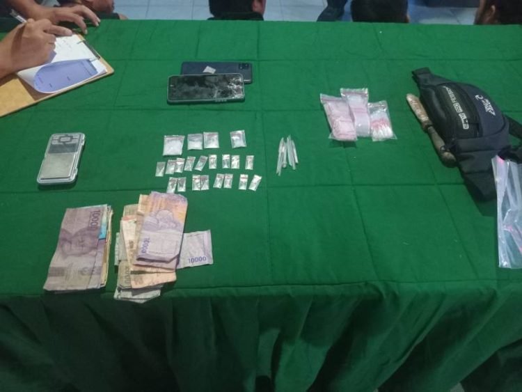 Barang bukti yang berhasil diamankan.