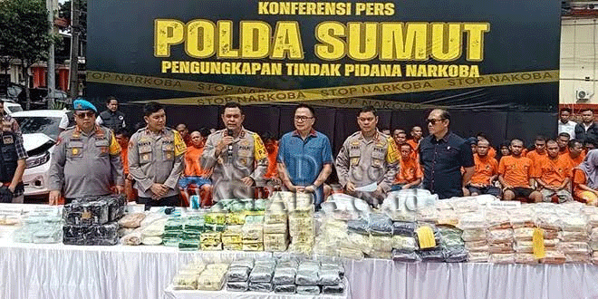 Polda Sumut tangkap 178 tersangka kasus narkoba dalam sepekan.