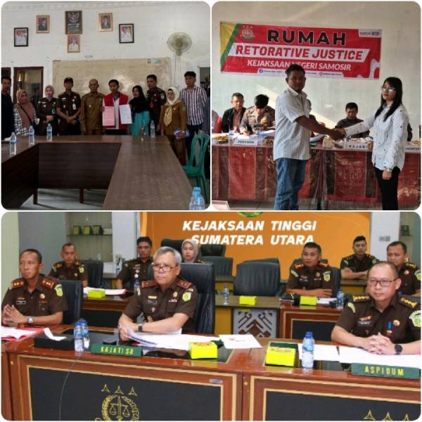 Foto ekspos 5 perkara humanis yang dihentikan penuntutannya lewat pendekatan RJ. 