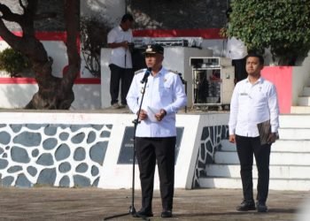Bupati Toba Effendi Sintong Panangian Napitupulu, SH, Pada Appel Gabungan. (Ist)