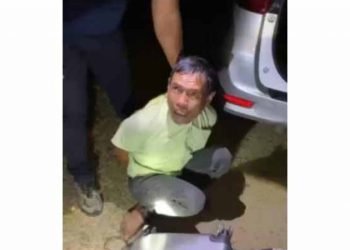 Tersangka pembawa 56 kg sabu diamankan. 