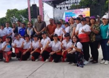 Peserta Lomba Senam Kreasi Dari Kec. Uluan. (IST)