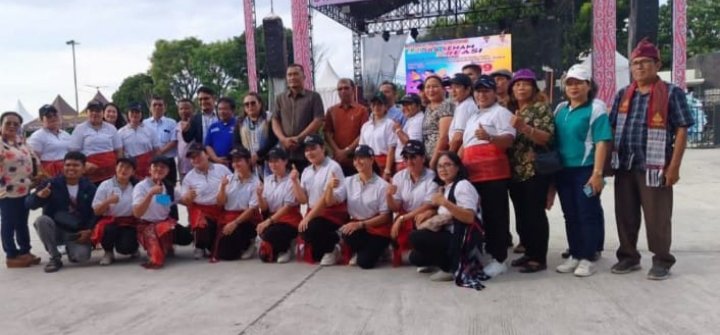Peserta Lomba Senam Kreasi Dari Kec. Uluan. (IST)