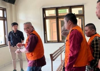 Tiga terdakwa pembunuhan wartawan di Karo.