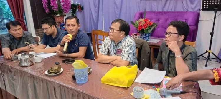 Suasana rapat finalisasi Pesta Partangiangan Bona Taon PPTSMB Medan Sekitarnya, Sabtu lalu.