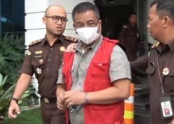 Anggota DPRD Sumut Jubel Tambunan ditahan Kejati Sumut, di Medan, Rabu (4/9/2024).