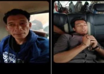 Kedua pelaku pembunuh driver taxi online. 