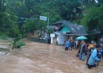 Ilustrasi banjir.