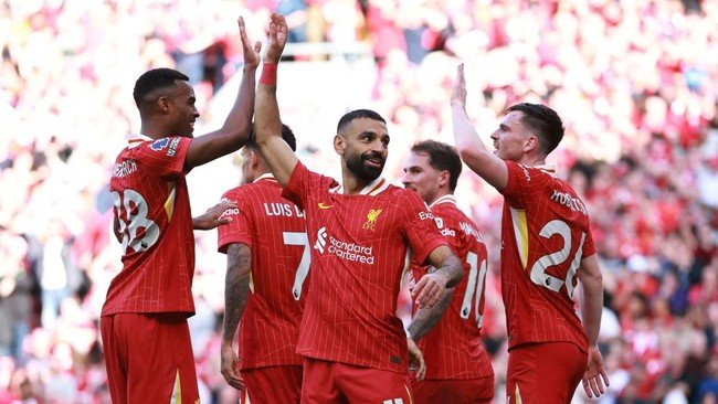 Liverpool resmi juara Liga Inggris usai hajar Tottenham Hotspur 5-1 di pekan ke-34. 