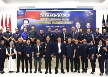 Pengurus DPW Partai NasDem Sumut periode 2024-2029 berfoto bersama.