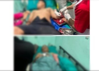 Jaksa dan ASN Kejari Deli Serdang korban yang dibacok OTK. 