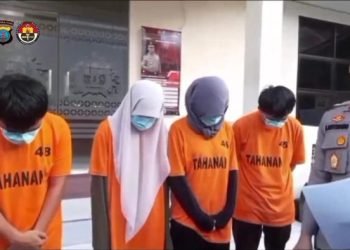 Empat tersangka kasus joki UTBK 2025 di USU.