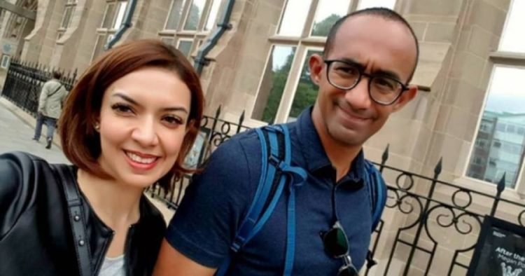 Najwa Shihab dan suami.